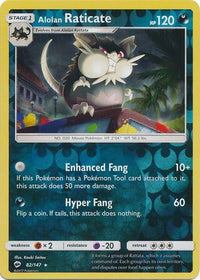 Alolan Raticate 82/147 - Reverse Holo-Kantocards