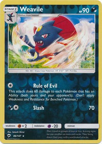 Weavile 86/147 - Reverse Holo-Kantocards