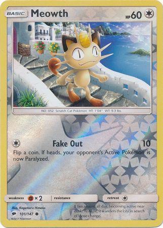 Meowth 101/147 - Reverse Holo