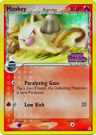 Mankey (delta species) 70/110 - Reverse Holo