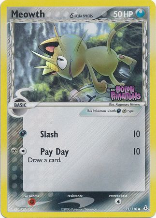 Meowth (delta species) 71/110 - Reverse Holo