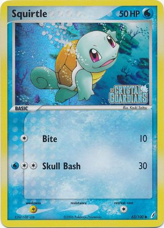 Squirtle 63/100 - Reverse Holo