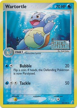Wartortle 42/100 - Reverse Holo