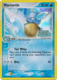 Wartortle 43/100 - Reverse Holo-Kantocards