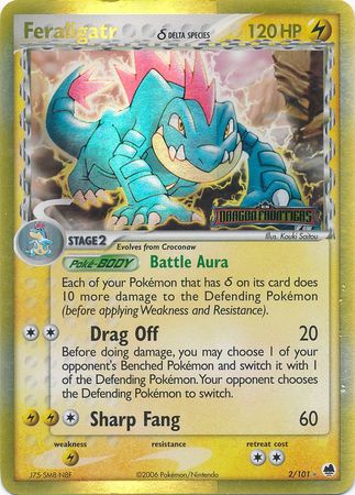 Feraligatr (delta species) 2/101 - Reverse Holo