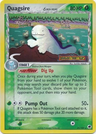 Quagsire (delta species) 21/101 - Reverse Holo