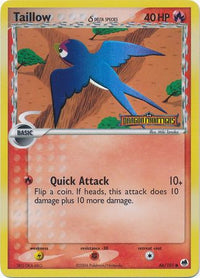 Taillow (delta species) 66/101 - Reverse Holo-Kantocards