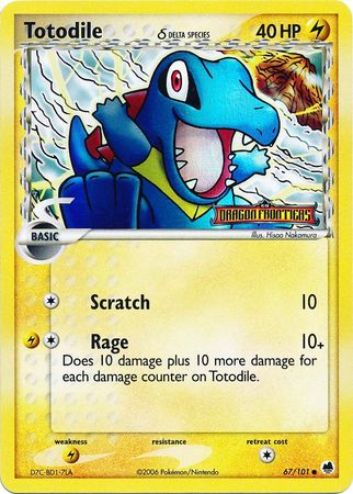 Totodile (delta species) 67/101 - Reverse Holo