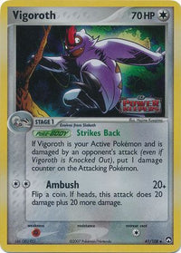 Vigoroth 41/108 - Reverse Holo-Kantocards