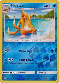 Floatzel 23/73 - Reverse Holo-Kantocards