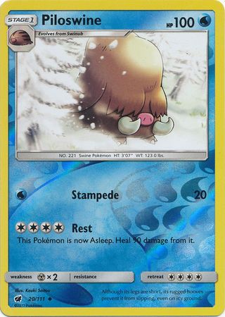 Piloswine 20/111 - Reverse Holo