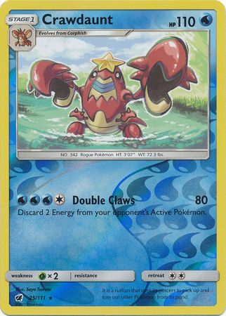 Crawdaunt 25/111 - Reverse Holo