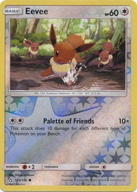 Eevee 105/156 - Reverse Holo-Kantocards