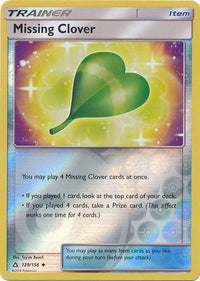 Missing Clover 129/156 - Reverse Holo-Kantocards