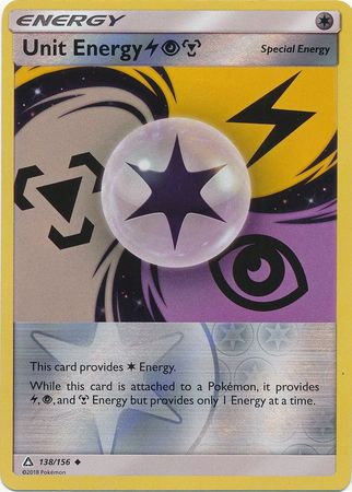 Unit Energy Lightning/Psychic/Metal 138/156 - Reverse Holo