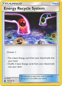 Energy Recycle System 128/168-Kantocards