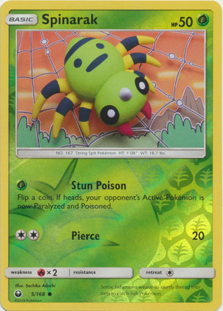 Spinarak 5/168 - Reverse Holo