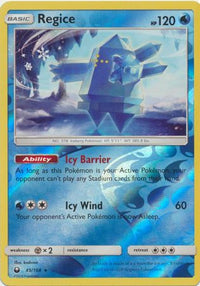Regice 45/168 - Reverse Holo-Kantocards