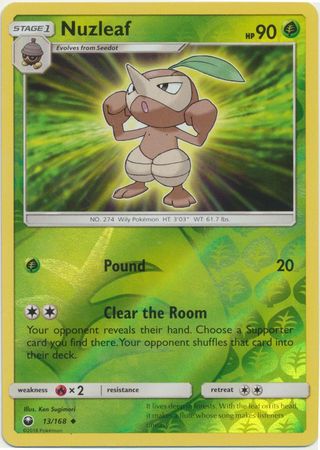 Nuzleaf 13/168 - Reverse Holo