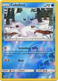 Cubchoo 61/214 - Reverse Holo-Kantocards