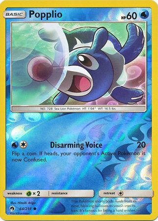 Popplio 64/214 - Reverse Holo