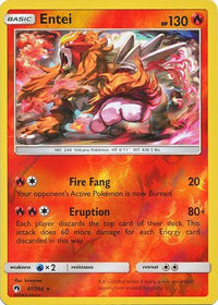 Entei 47/214 - Reverse Holo-Kantocards