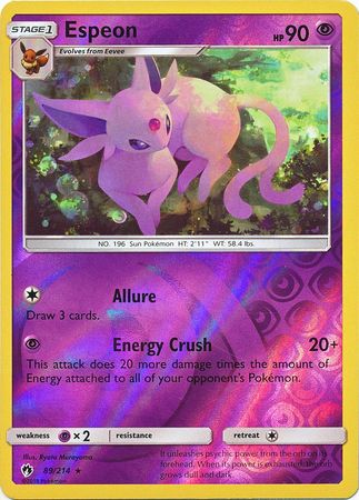 Espeon 89/214 - Reverse Holo