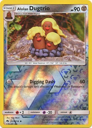 Alolan Dugtrio 123/214 - Reverse Holo