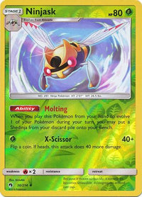 Ninjask 30/214 - Reverse Holo-Kantocards