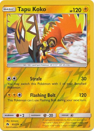 Tapu Koko 85/214 - Reverse Holo