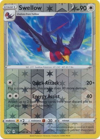 Swellow 134/185 - Reverse Holo