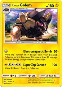 Alolan Golem 37/181-Kantocards