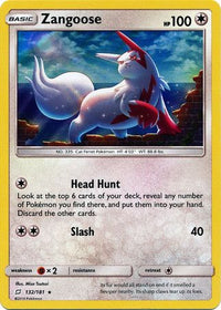 Zangoose 132/181-Kantocards