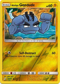 Alolan Geodude 34/181 - Reverse Holo-Kantocards
