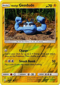 Alolan Geodude 35/181 - Reverse Holo-Kantocards