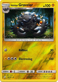 Alolan Graveler 36/181 - Reverse Holo-Kantocards