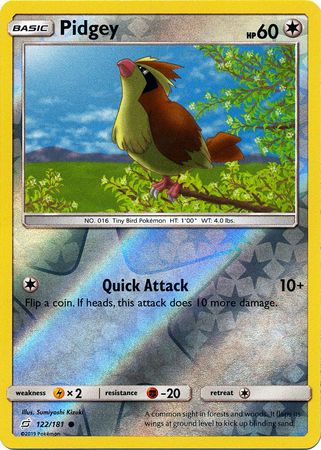 Pidgey 122/181 - Reverse Holo