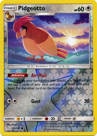 Pidgeotto 123/181 - Reverse Holo