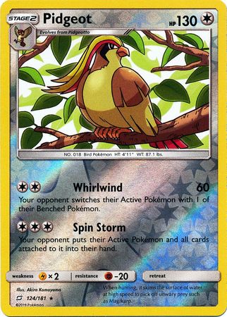 Pidgeot 124/181 - Reverse Holo