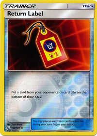 Return Label 153/181 - Reverse Holo-Kantocards