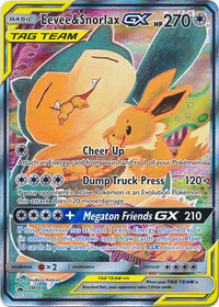 Eevee & Snorlax Tag Team GX SM169-Kantocards