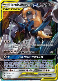 Lucario & MelmetalTag Team GX 120/214-Kantocards