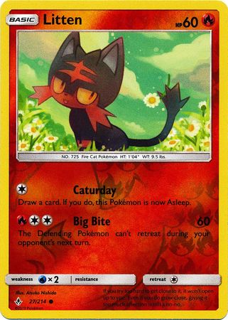 Litten 27/214 - Reverse Holo