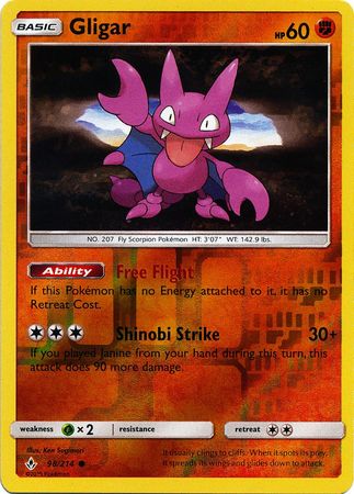 Gligar 98/214 - Reverse Holo