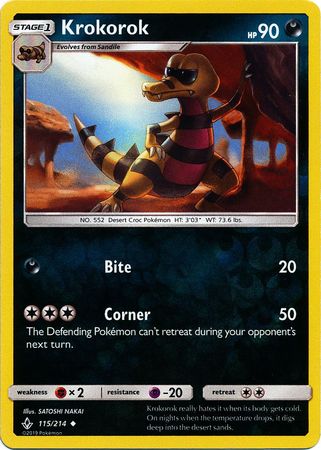 Krokorok 115/214 - Reverse Holo
