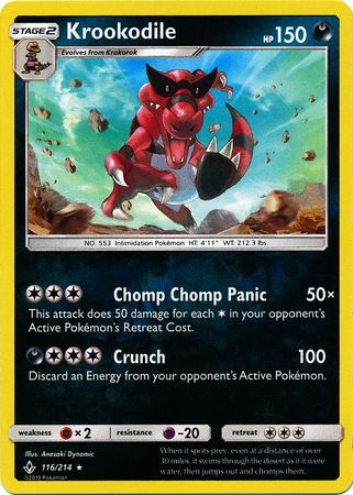 Krookodile 116/214 - Reverse Holo