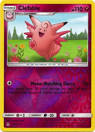 Clefable 133/214 - Reverse Holo