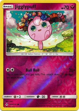 Jigglypuff 134/214 - Reverse Holo