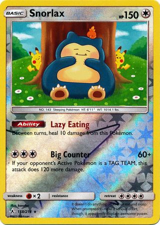 Snorlax 158/214 - Reverse Holo