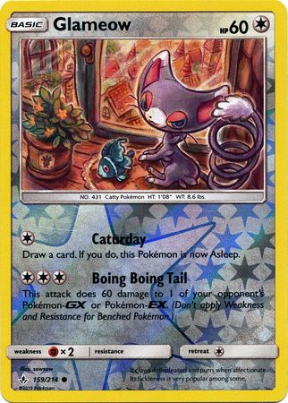 Glameow 159/214 - Reverse Holo
